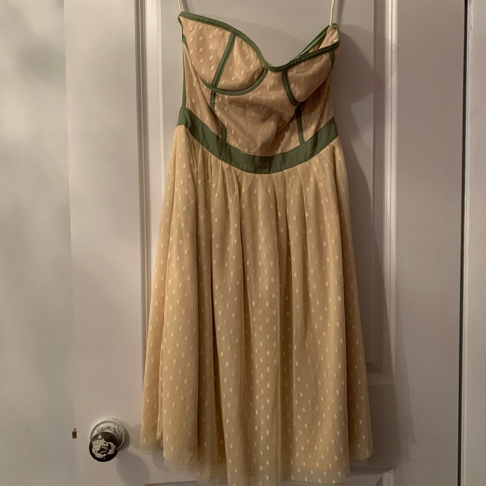 Vintage-style Bustier Mididress